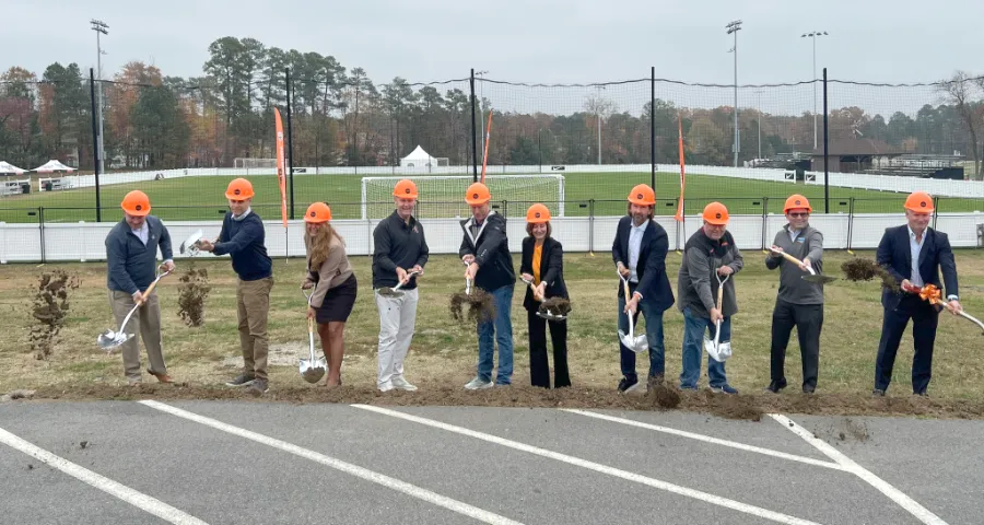 Richmond Strikers break ground on expansion of Striker Park in Glen Allen