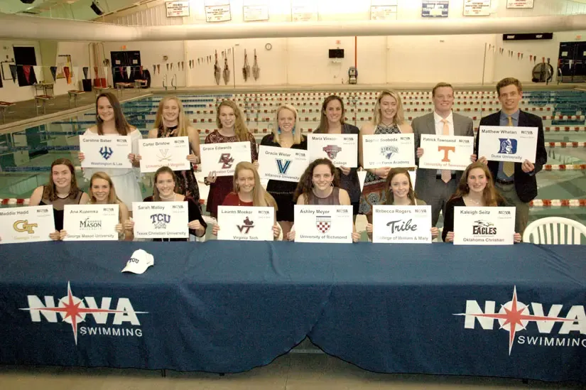 16 NOVA of Virginia Aquatics swimmers commit to colleges