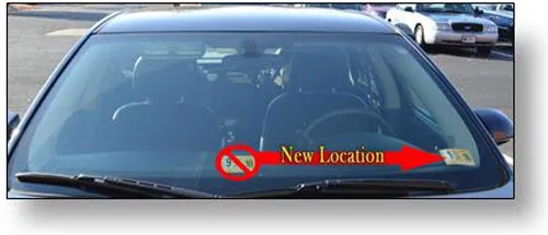 Virginia 2019 inspection stickers to be relocated on windshield