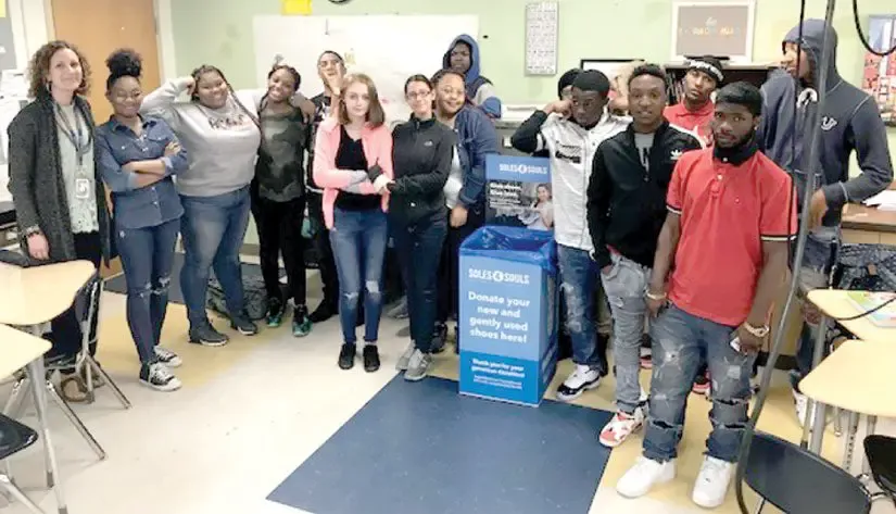 Varina HS class hosting shoe drive for charity