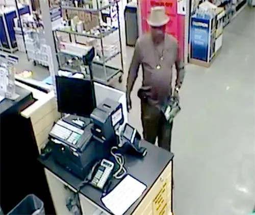 Larceny suspect sought