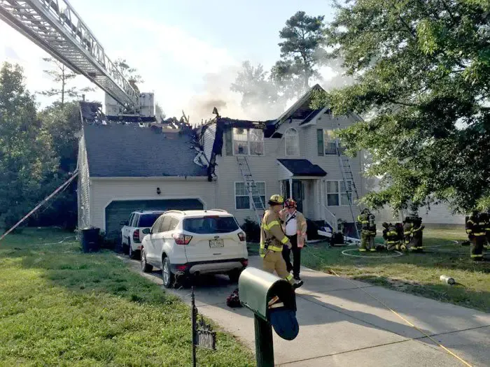 Varina house fire displaces 5 residents