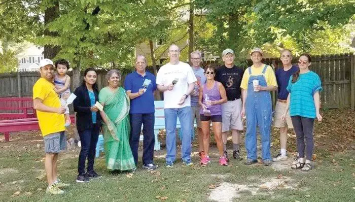 Rotarians assist with Coal Pit spruce-up