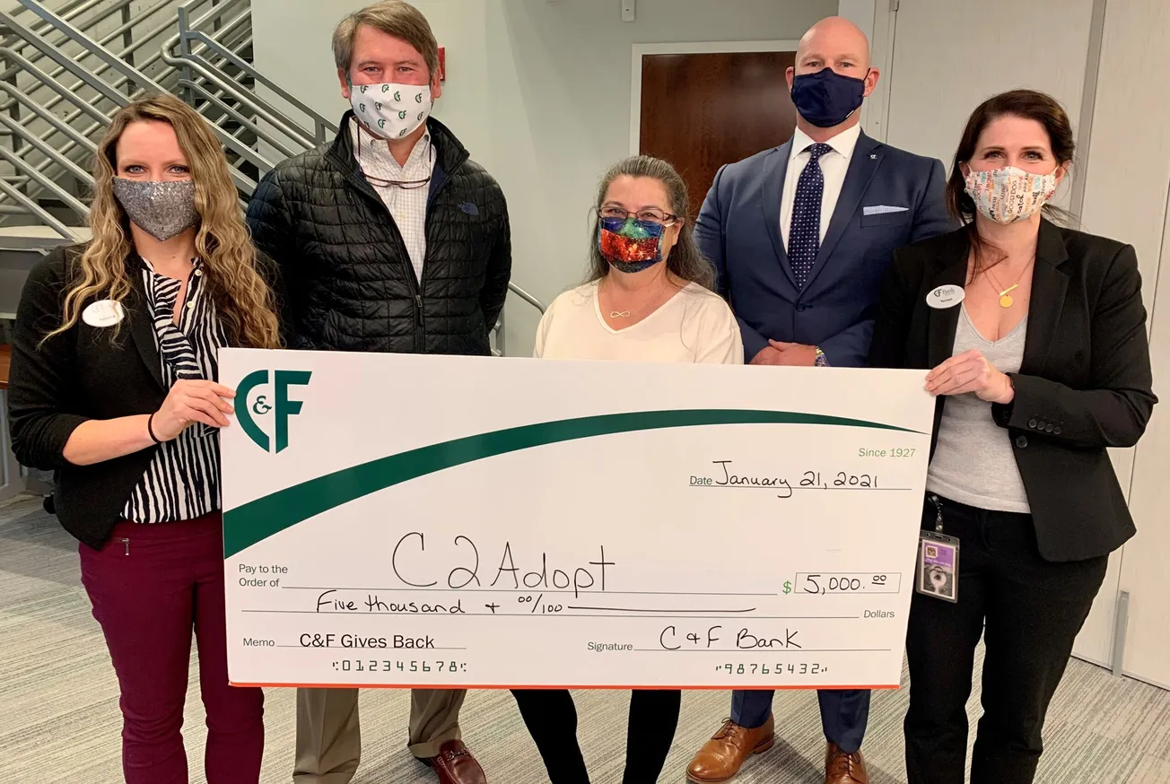 C&F Financial donates $5,000 to C2Adopt