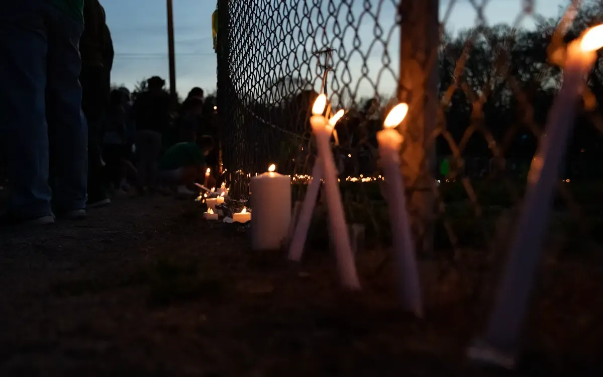 PHOTOS: Vigil for Lucia Bremer at Quioccasin Middle School