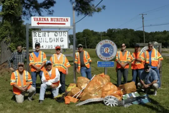 Ruritans help clean up Route 5