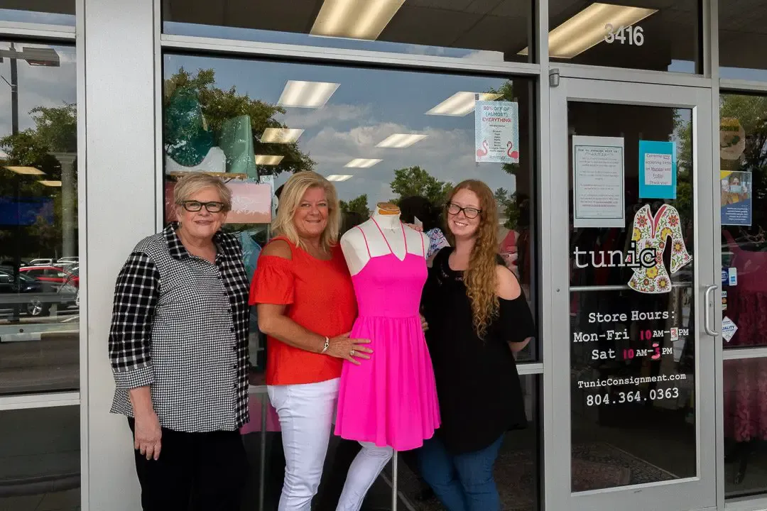 Faces of Henrico Business – Kyla Hart, Sussie Galvez, Donna Finnegan, Tunic Consignment