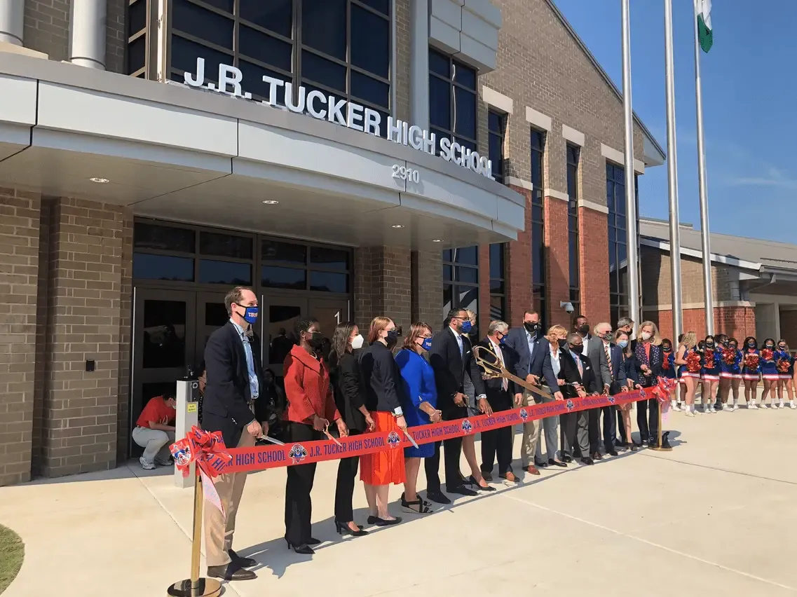 Henrico officials dedicate new J.R. Tucker High School