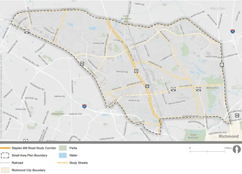 VDOT to host online public meeting about Staples Mill Road Small Area Plan Jan. 13