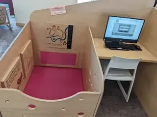 Picture of unique Fairfield Library workstation goes viral