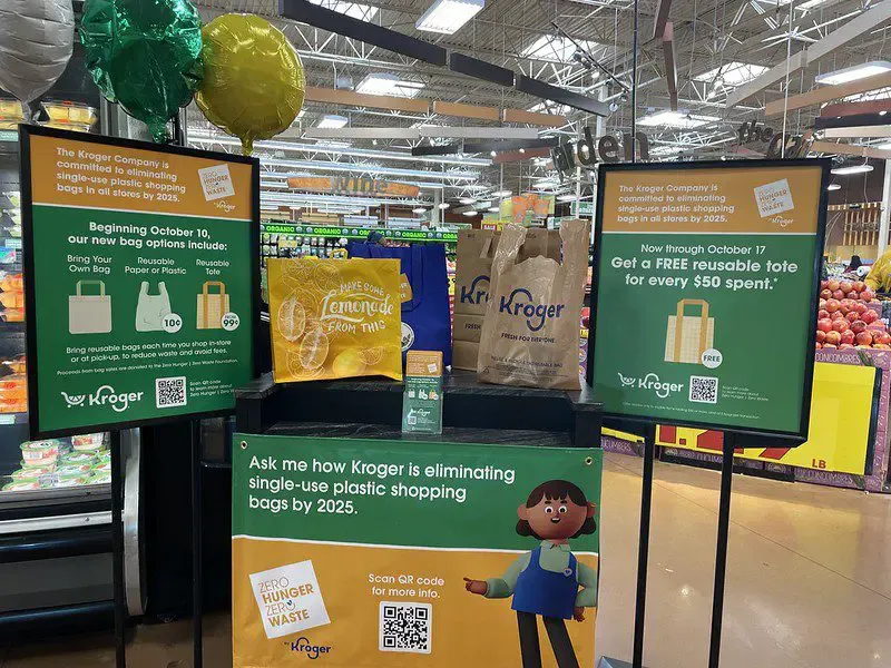 Kroger begins effort to eliminate single-use plastic bags in Mid-Atlantic stores