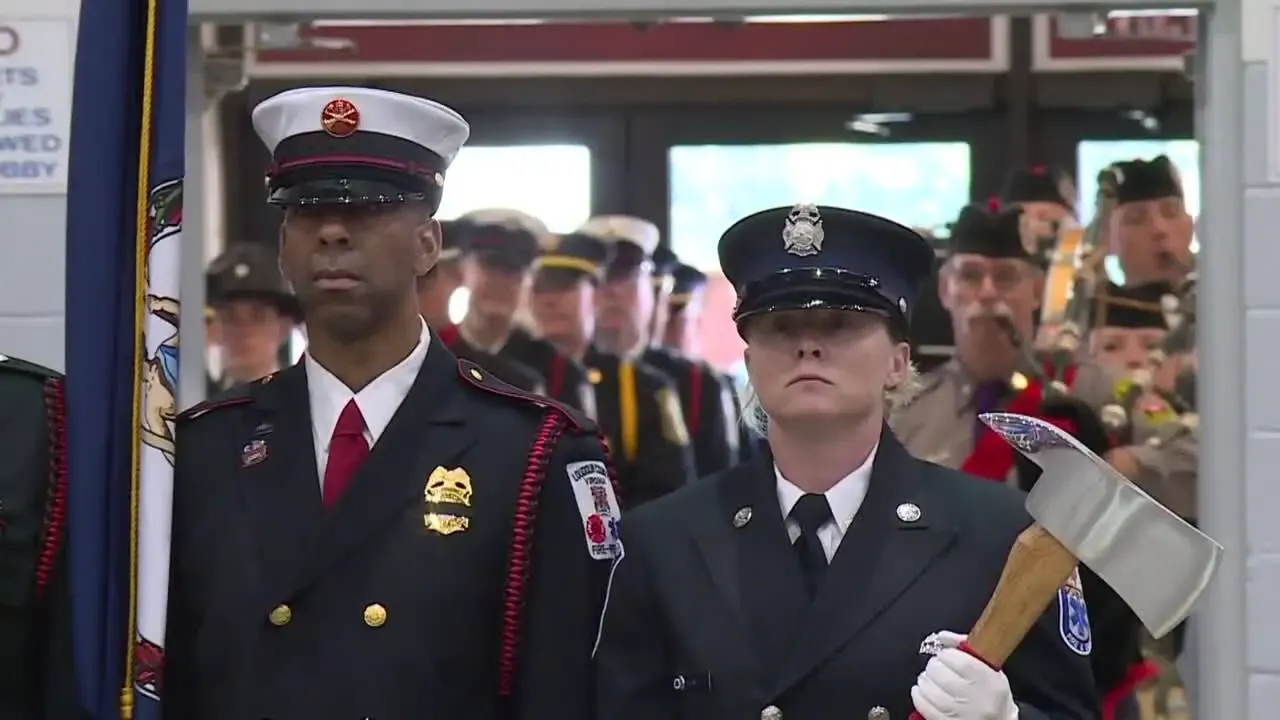 Service honors 'bravery and dedication' of 10 fallen firefighters in Virginia