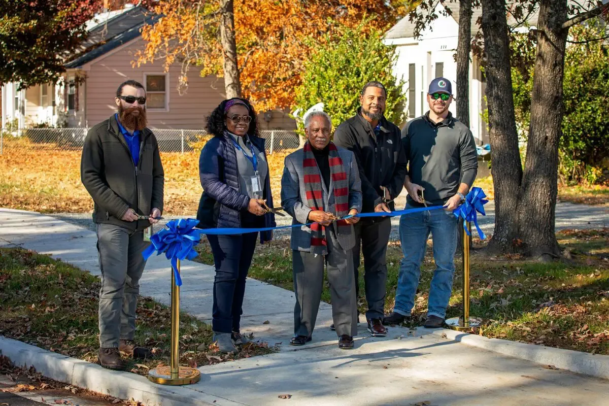 Henrico officials celebrate sidewalk, drainage enhancements in Montezuma Farms