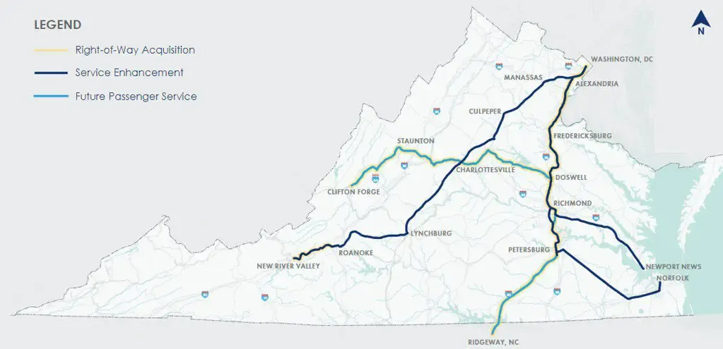 How Virginia passenger rail will be transformed in next decade 