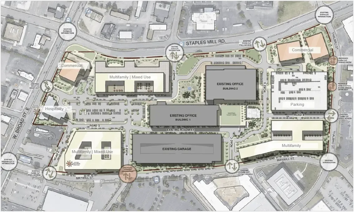 Henrico supervisors approve large mixed-use development near Willow Lawn