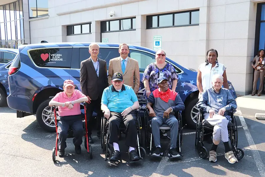 Va. Department of Veterans services receives 4 donated minivans to transport vets to appointments