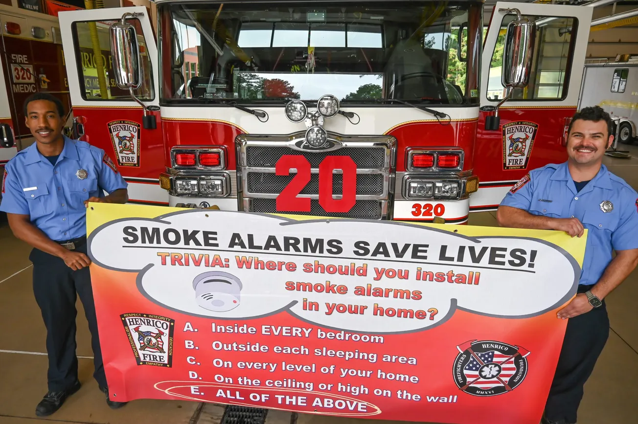 During National Fire Prevention Month, Henrico Fire officials promote importance of smoke alarms